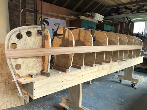 Canoe strongback cedar strip - strongback,